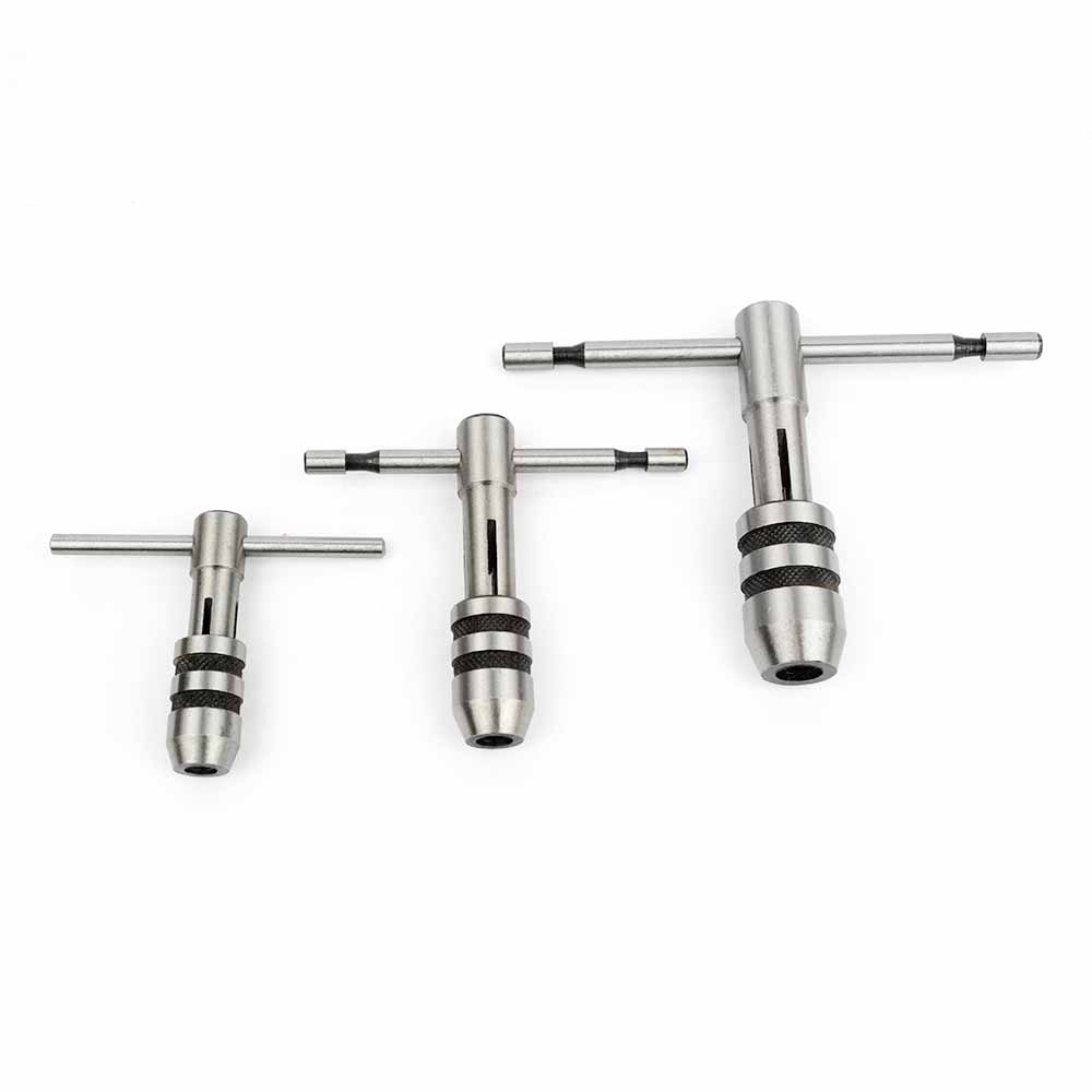 Adjustable T-Handle Tap Wrench Set 3 Piece M1-M4 / M4-M6 / M6-M12