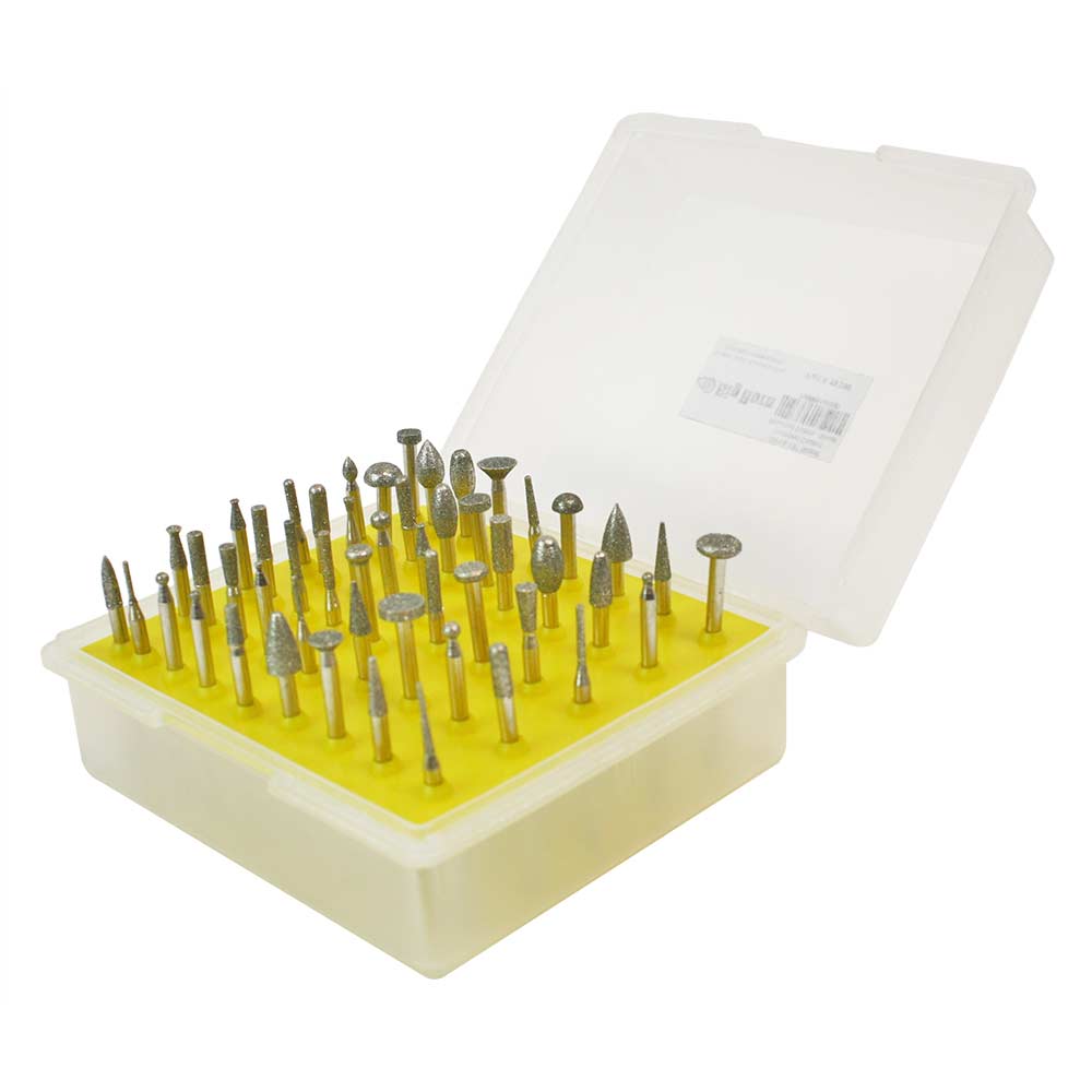 50-Pieces 1/8 Inch Shank Diamond Coated Mounted Points – Small