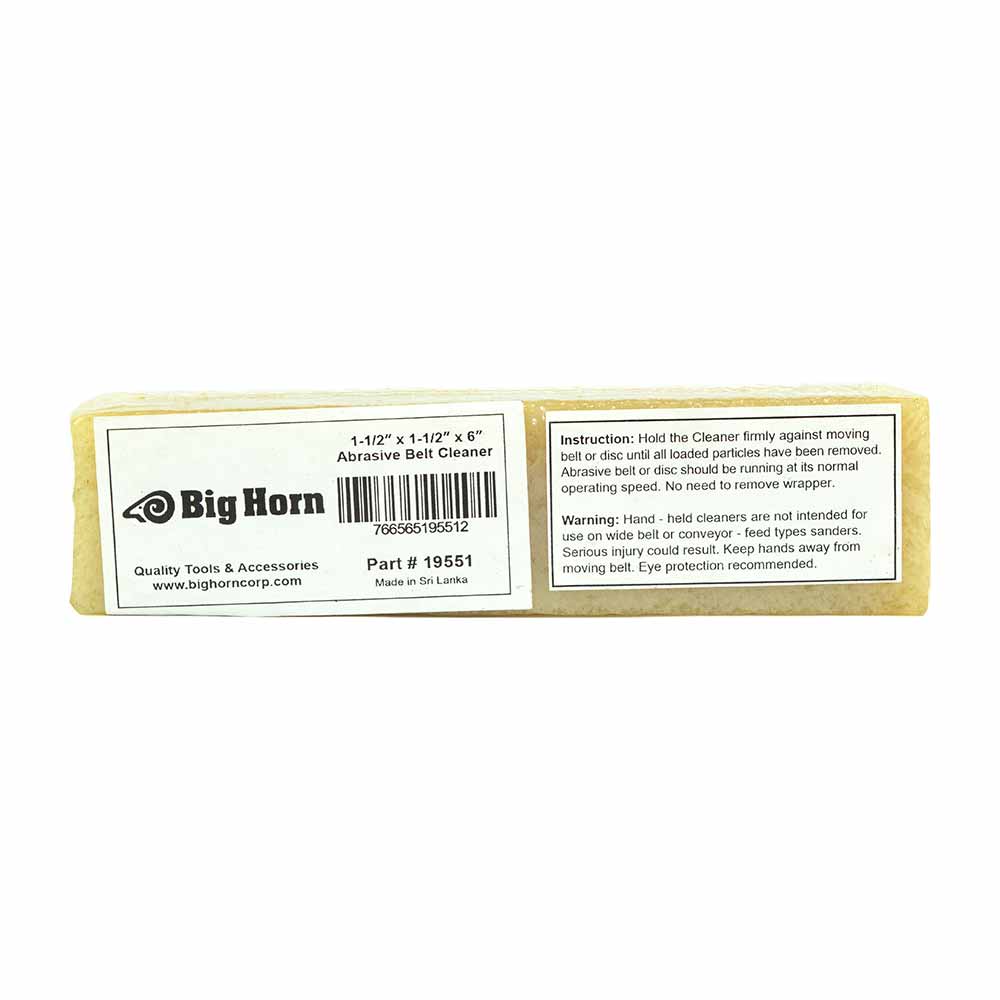 1-1/2 Inch x 1-1/2 Inch x 6 Inch Abrasive Sanding Belt Cleaner