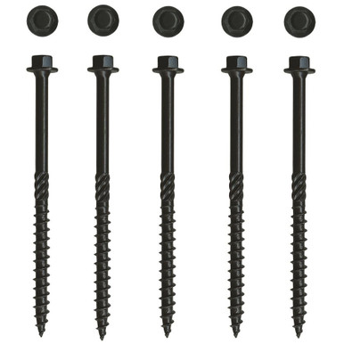 Big Timber BL #17 Black Log Timber Lag Screws