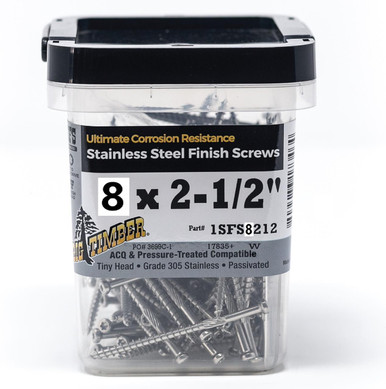 Big Timber SFS Finish Head Wood Screws 316 Stainless Steel Torx/Star Drive Mini-Micro Bugle Head