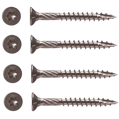 Big Timber STX 316 Stainless Steel Multi-Purpose Flat Head Wood Screw Bulk Box