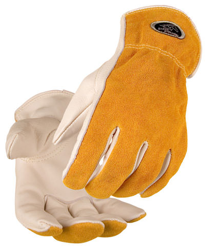 Black Stallion Drivers Gloves - Grain Cowhide Palm/Split Back 97K