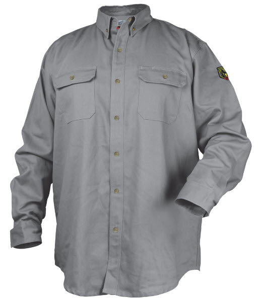 Black Stallion Gray AR/FR Cotton Work Shirt WF2110-GY