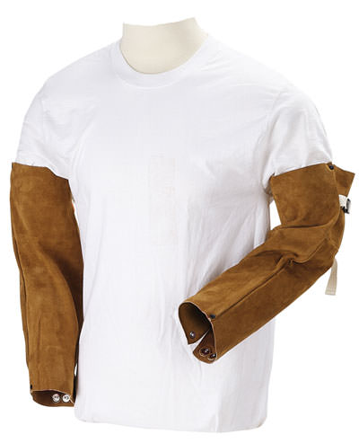 Black Stallion Leather Welding Sleeves - 18 Inch Split Cowhide 18SLV