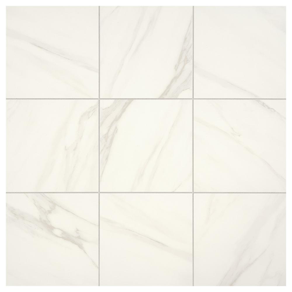 Daltile Selwyn Bianco Calacatta 12 in. x 12 in. Glazed Porcelain Floor and Wall Tile (14.55 sq. ft. / Case)