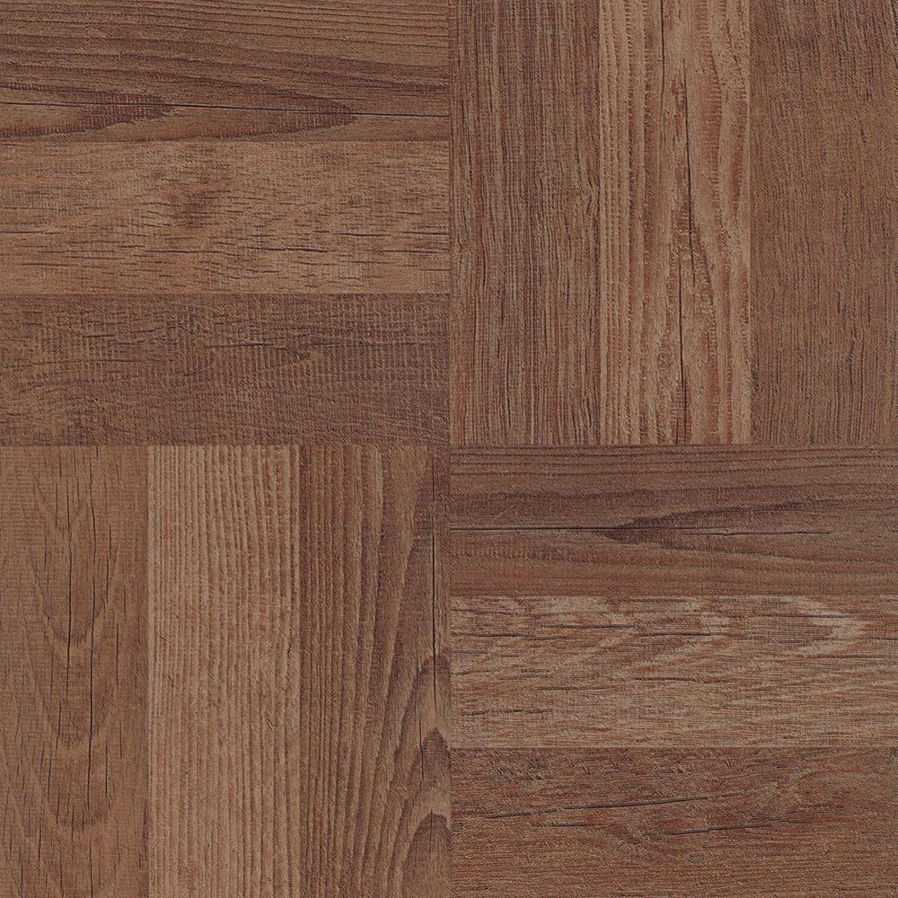 FloorPops Parquet 12 in. W x 12 in. L Peel and Stick Floor Vinyl Tiles (20 Tiles, 20 sq. ft. case)