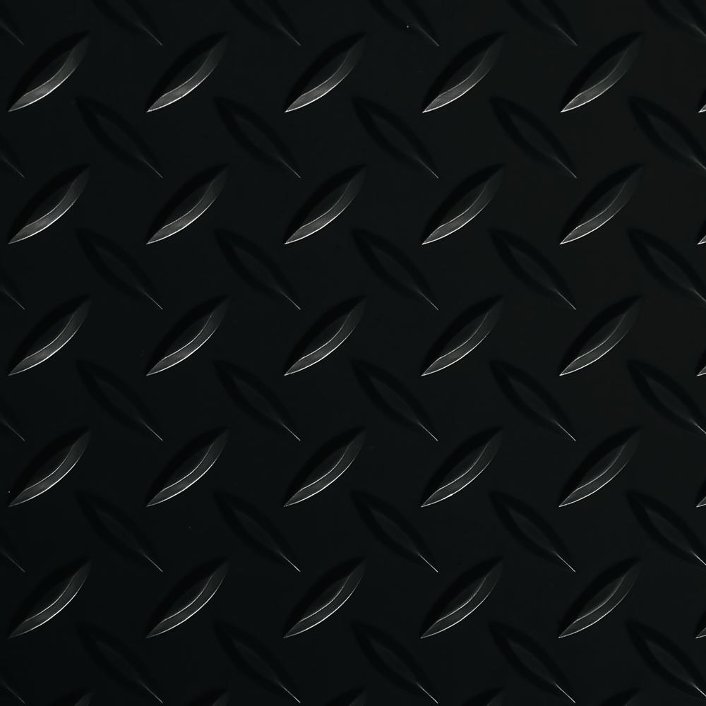 G-Floor Diamond Tread 8.5 ft. x 24 ft. Midnight Black Vinyl Garage Flooring Cover and Protector