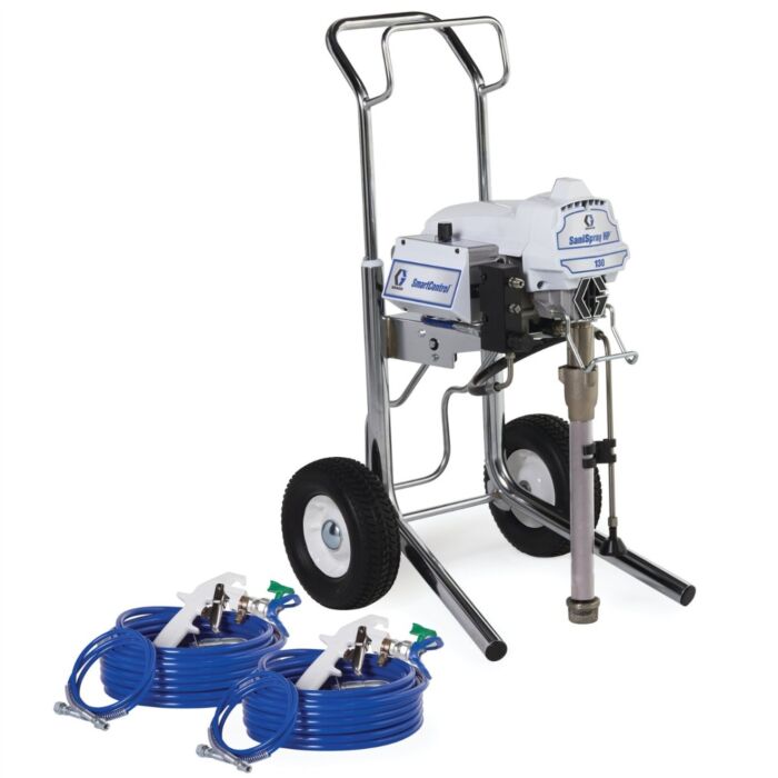 Graco SaniSpray HP 130 Electric Airless Disinfectant Sprayer - 25R793 (Cart)