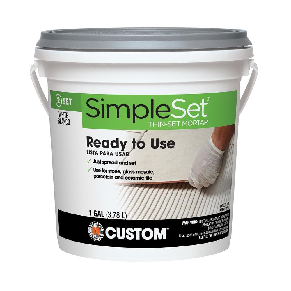 Custom Building Products SimpleSet 1 Gal. White Premixed Thin-Set Mortar