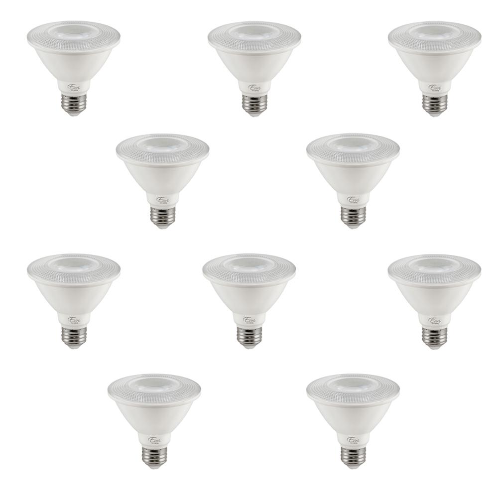 75-Watt Equivalent PAR30 Short Neck Energy Star and Dimmable LED Light Bulb in Bright White 4000K (10-Pack)