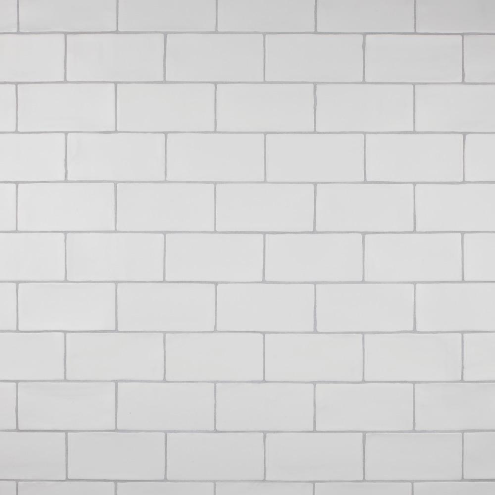 Merola Tile Chester Matte Bianco 3 in. x 6 in. Ceramic Wall Subway Tile (6.02 sq. ft. / Case)