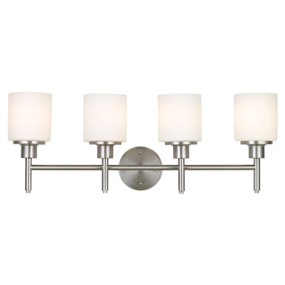 Aubrey 4-Light Satin Nickel Vanity Light