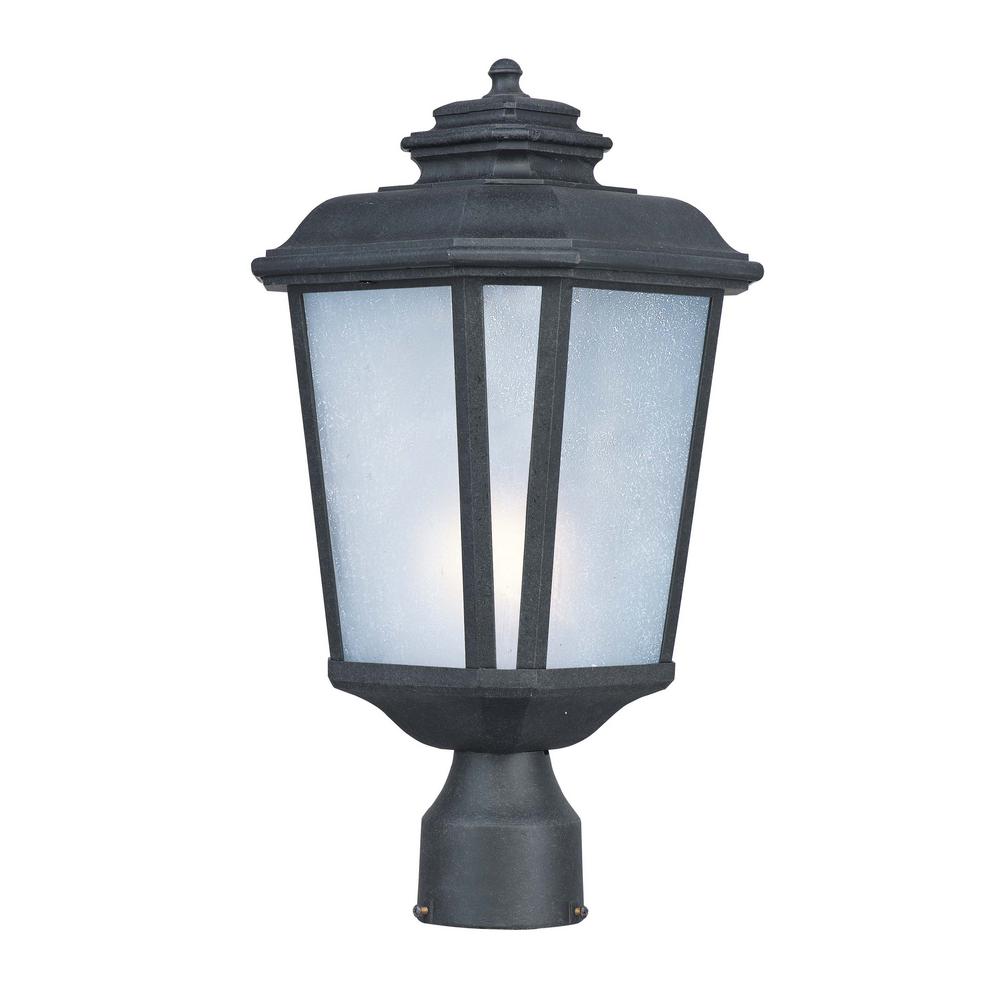 Radcliffe 9 in. Wide 1-Light Outdoor Black Oxide Post Light