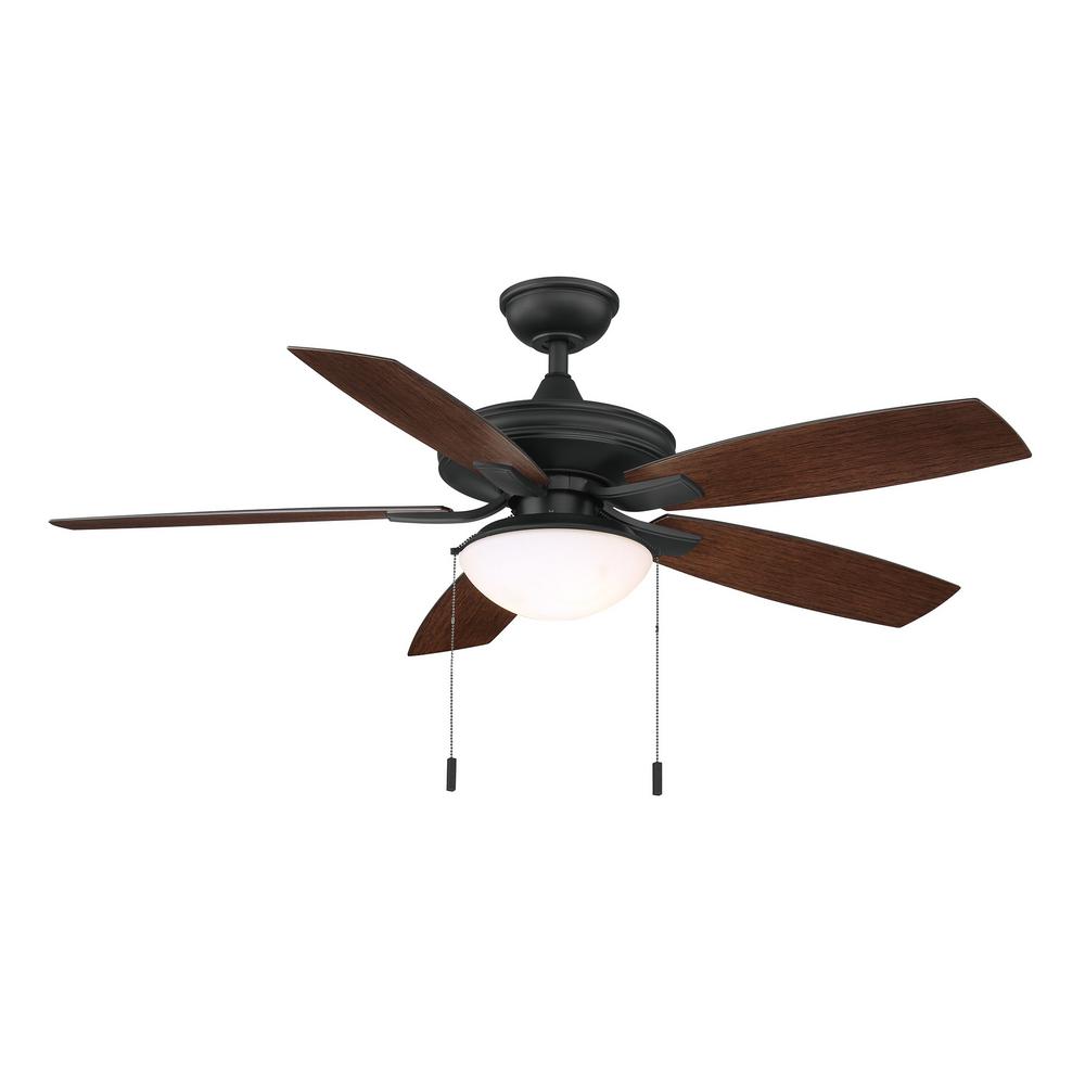 Gazebo III 52 in. Indoor/Outdoor Natural Iron Ceiling Fan with Light Kit