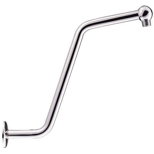 Danze - D481116 - S-Shape Shower arm with Flange, 13-Inch, Chrome