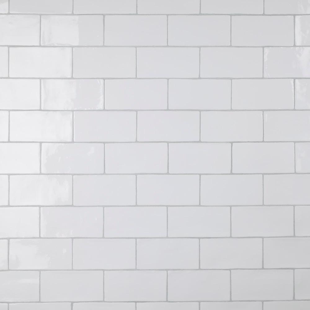 Merola Tile Chester Bianco 3 in. x 6 in. Ceramic Subway Wall Tile (6.02 sq. ft. / Case)