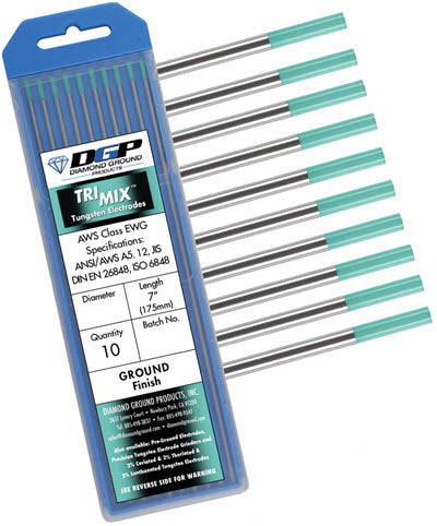 Diamond Ground Tri-Mix Tungsten Electrode