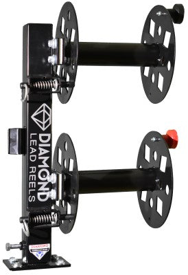Diamond Welding Lead Reel - 10 Inch Swivel Base Double SBD10BLK