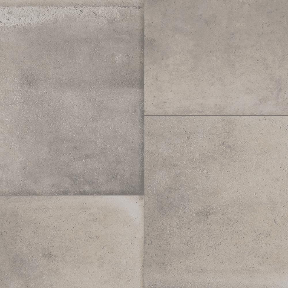 IVC Keaton Grey Stone Residential Vinyl Sheet, Sold by 13.2 ft. Wide x Custom Length
