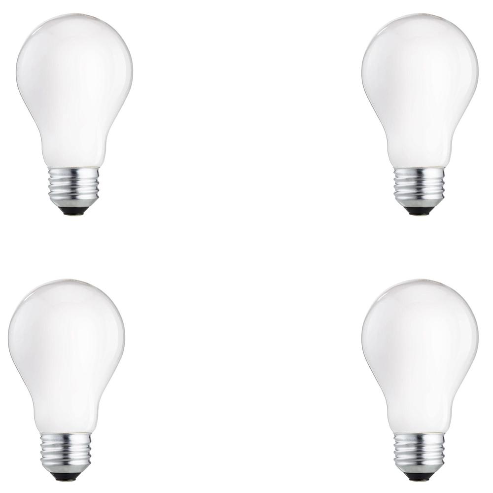 60-Watt Equivalent A19 Dimmable Energy Efficient Halogen Light Bulb Soft White (2715K) (4-Pack)