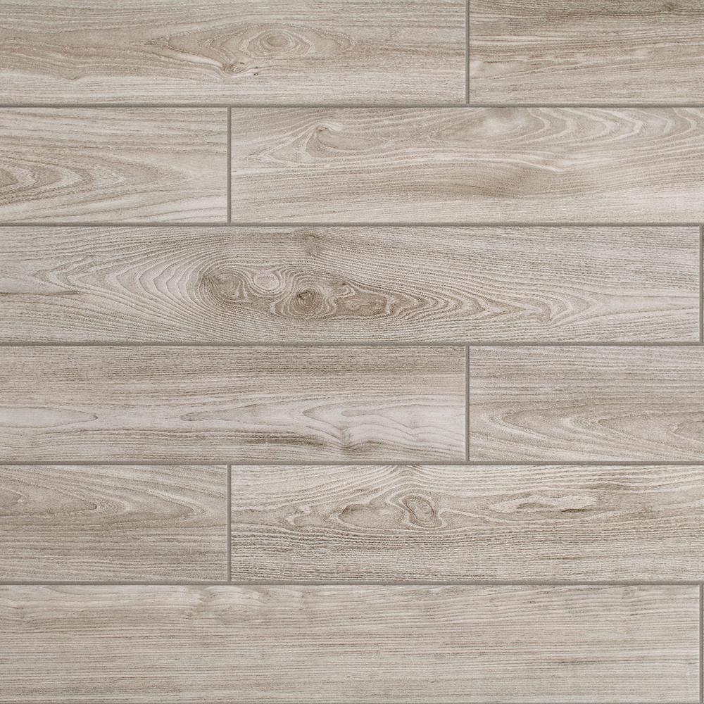 Daltile Regent Grove 6 in. x 36 in. Ash Gray Glazed Porcelain Floor and Wall Tile (14.5 sq. ft./Case)