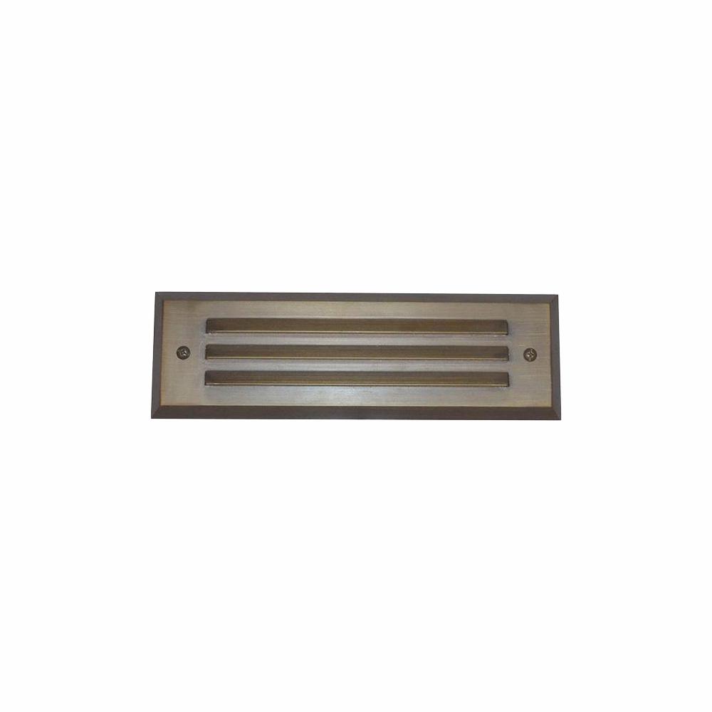 4-Watt Brass Outdoor Integrated LED 2700K White Warm Landscape Deck Light