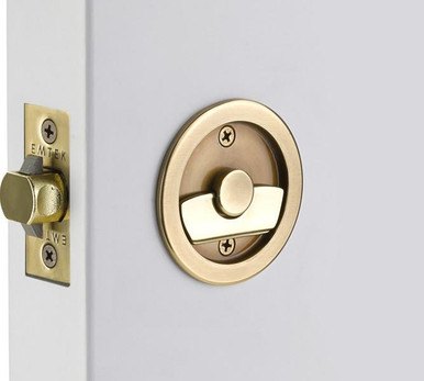 EMTEK 2146 Round Dummy POCKET DOOR TUBULAR LOCKS