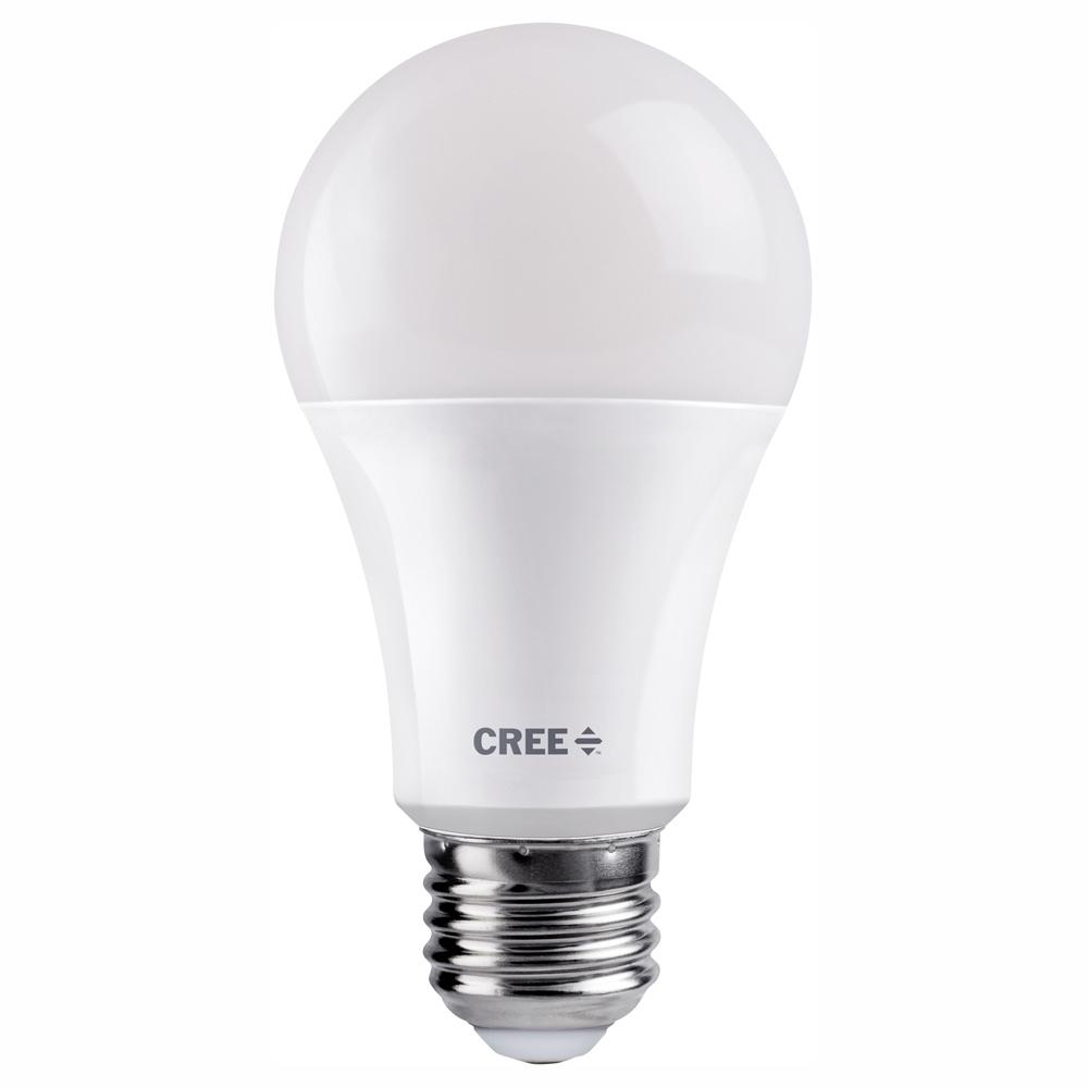 Cree 75W Equivalent Bright White (3000K) A19 Dimmable Exceptional Light Quality LED Light Bulb