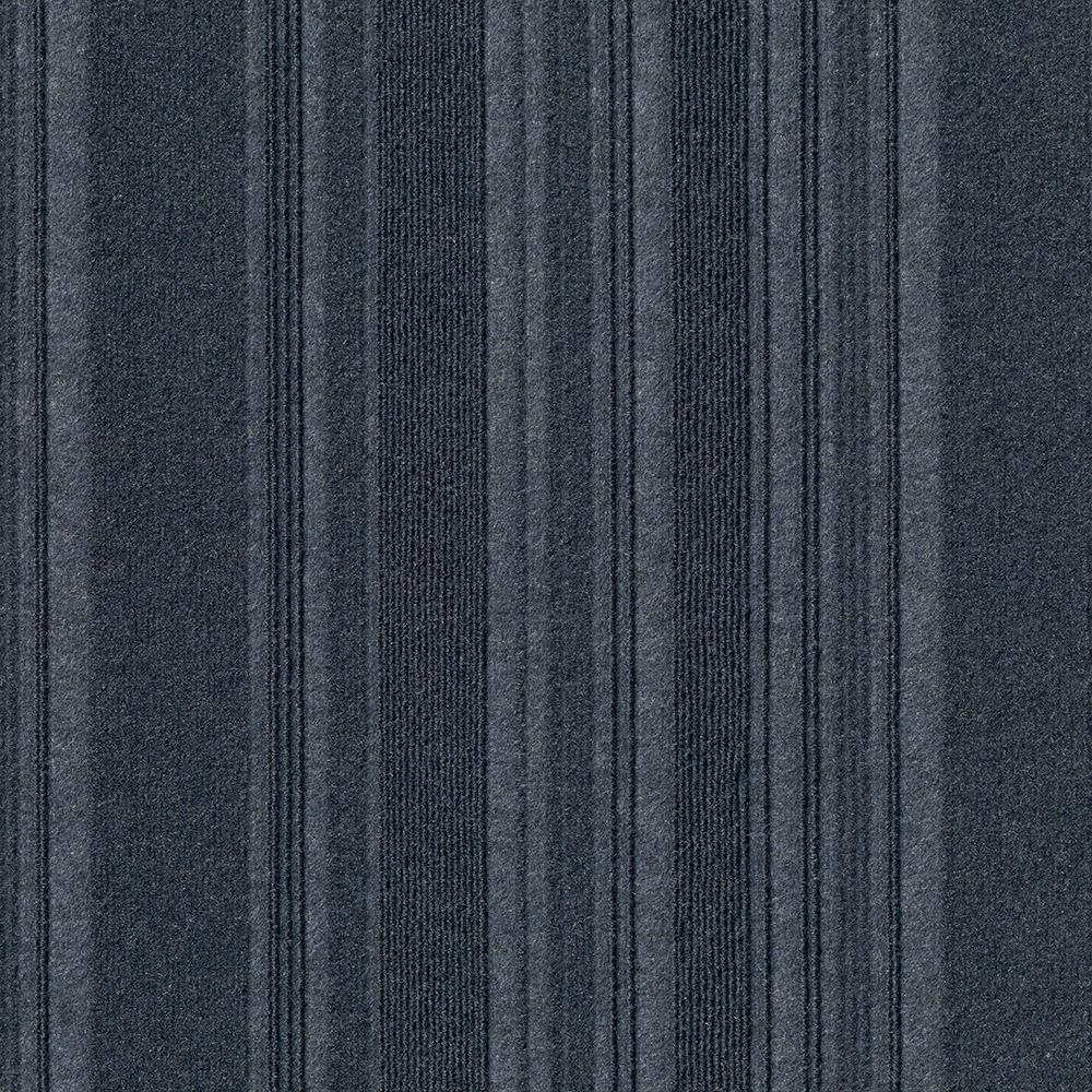Foss Peel and Stick First Impressions Barcode Rib O. Blue 24 in. x 24 in. Commercial Carpet Tile (15 Tiles/Case)