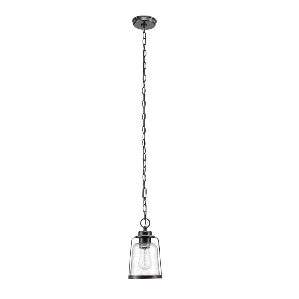 Roth 1-Light Oil Rubbed Bronze Outdoor Indoor Hanging Pendant
