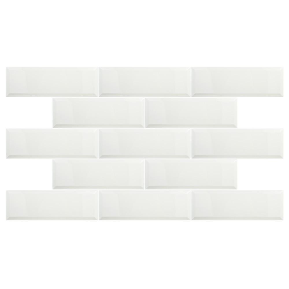 Merola Tile Santorini Loft Blanco 4 in. x 11-7/8 in. Ceramic Subway Wall Tile (12.17 sq. ft. / case)
