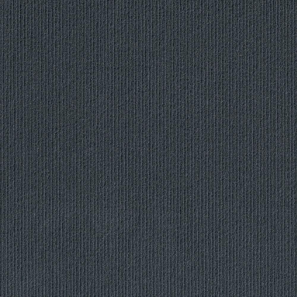 Foss Peel and Stick First Impressions High Low Rib Shadow 24 in. x 24 in. Commercial Carpet Tile (15 Tiles/Case)