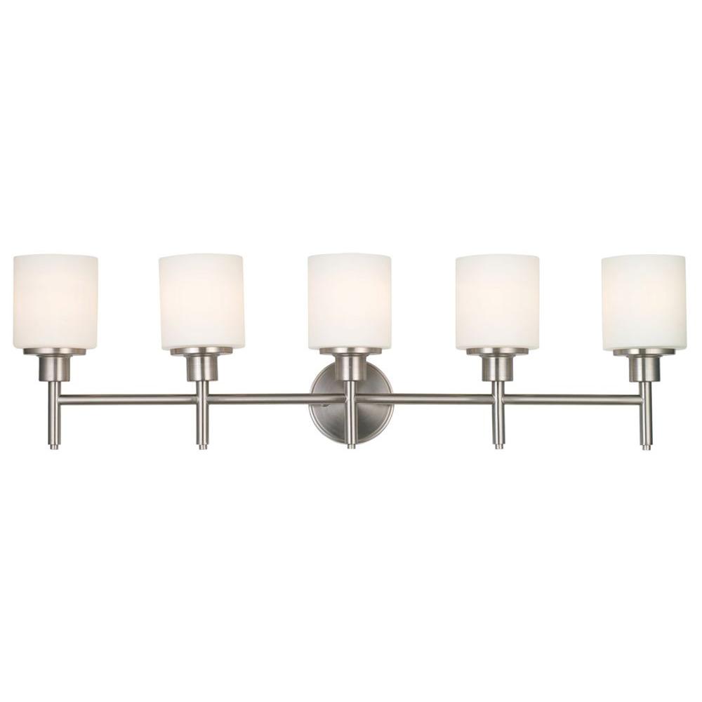 Aubrey 5-Light Satin Nickel Vanity Light