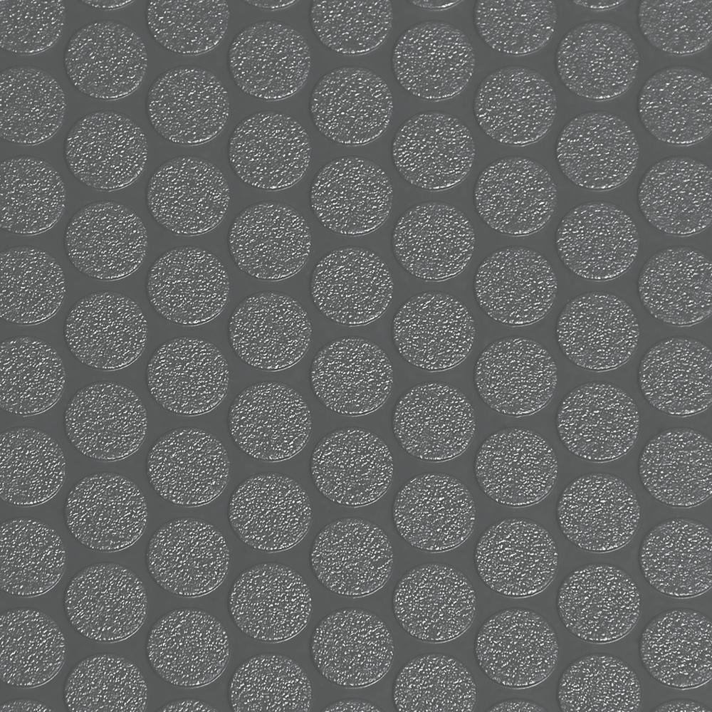 G-Floor Small Coin 5 ft. x 10 ft. Slate Grey Commercial Grade Vinyl Garage Flooring Cover and Protector