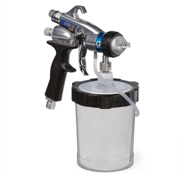 HVLP Edge II Plus Gun with 32 oz. Flexliner and #3 Quick Release Fluid Set - 17P483