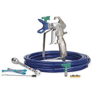 Silver Plus Fine Finish Gun Hose Kit, RAC X FFLP 210, FFLP 312, 3/16 ft. x 25 ft. Hose, 10 in. Tip Extension, Gun Filter Kit, Seal Kit