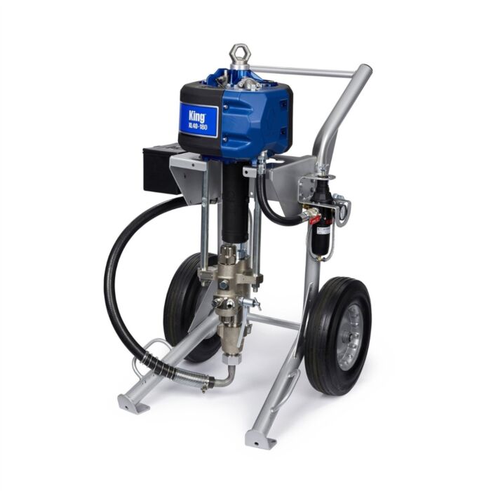 Graco King 40:1 Sprayer, Non-Filter, Light Weight Cart, Air Controls, Siphon Kit