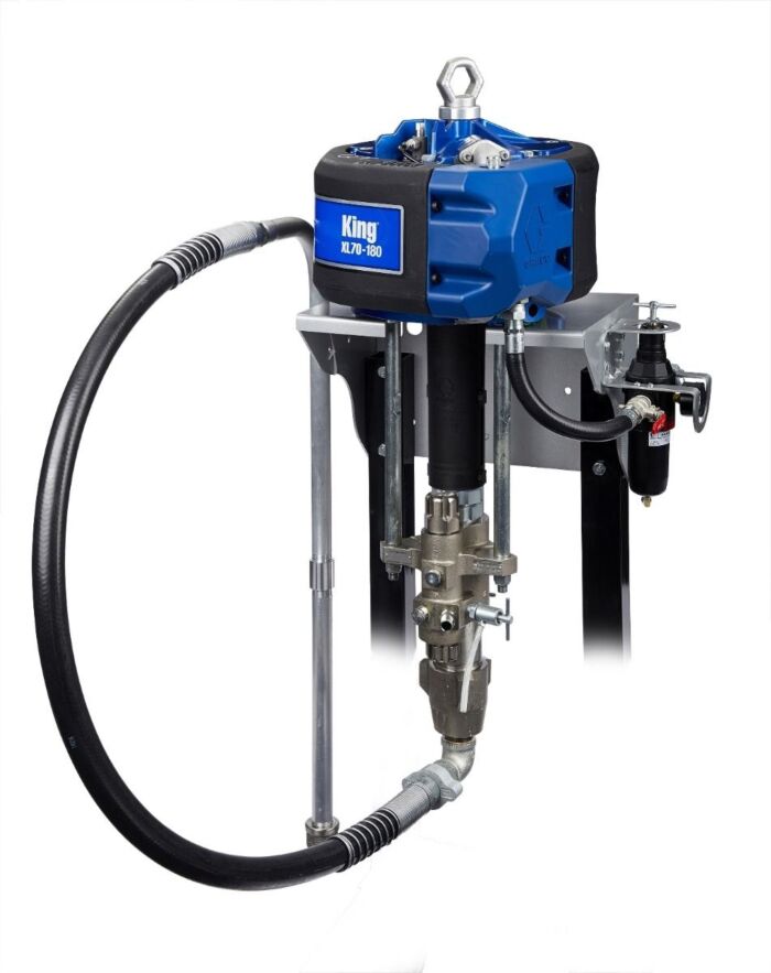 Graco King 60:1 Sprayer, Integrated Filter, Wall Mount, Air Controls, Siphon Kit