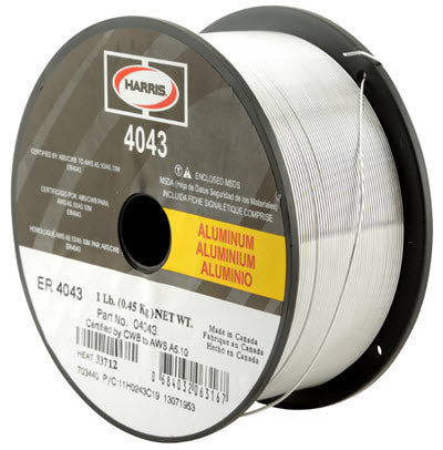 Harris ER4043 Aluminum MIG Welding Wire - 1# spool