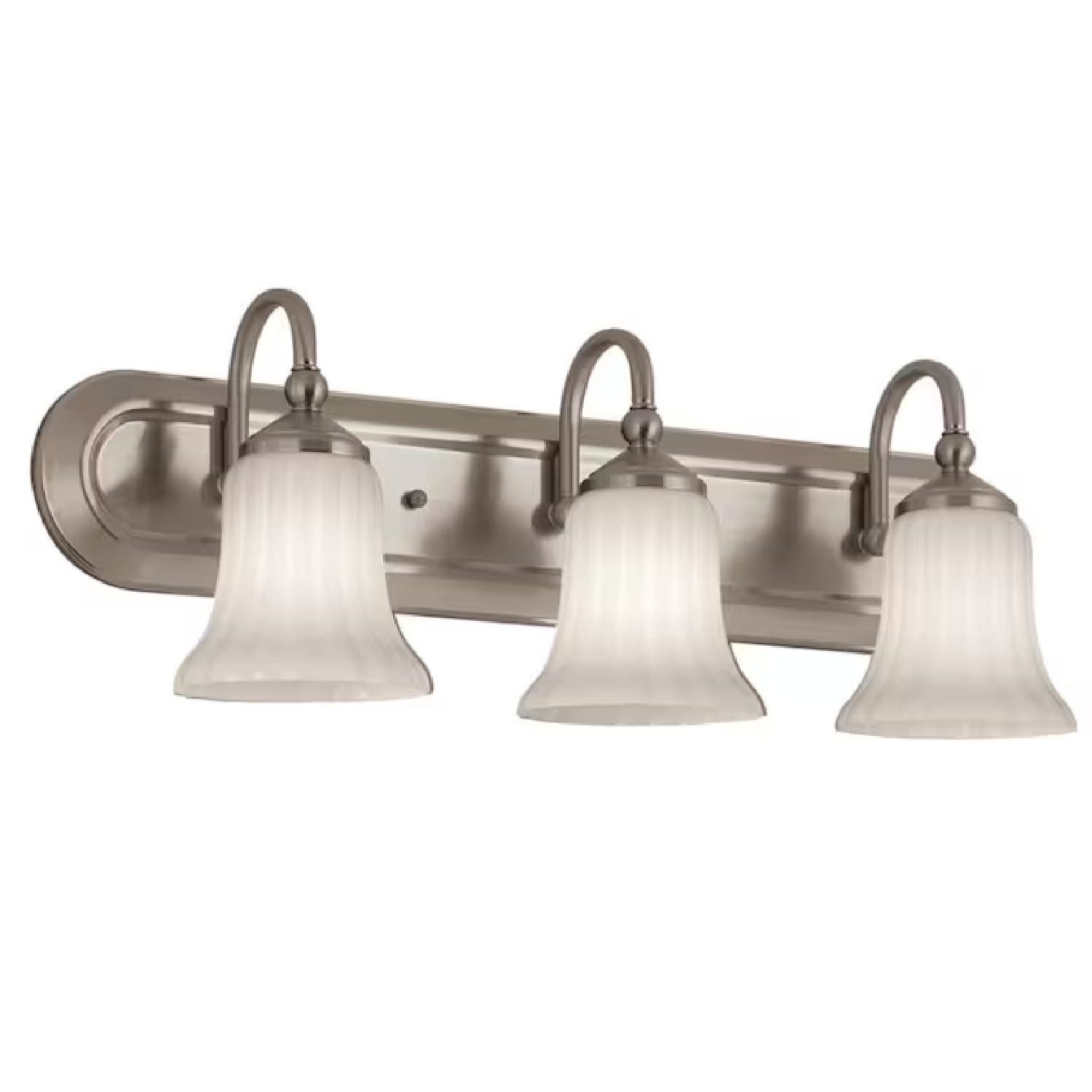 Portfolio Shaker Park 3-Light Nickel Traditional Vanity Light Bar
