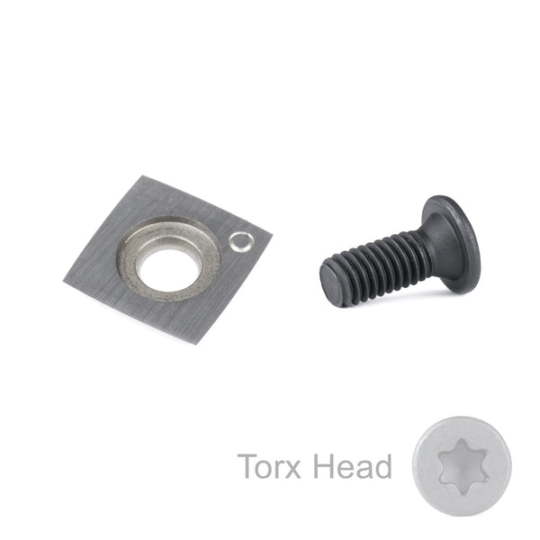 15 x 15 x 2.5 mm - For Titan Lux Cut Heads - Carbide Insert Knife with Screw