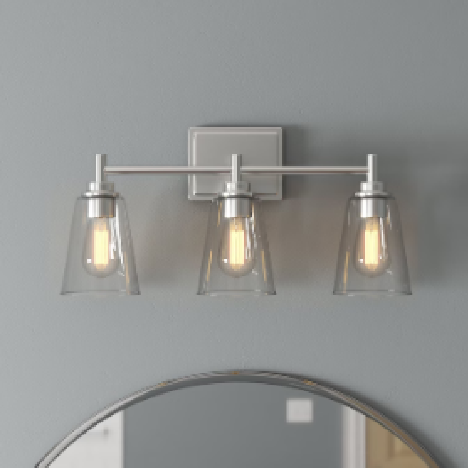 Designers Fountain Westin 3-Light Black Modern/Contemporary Vanity Light Bar