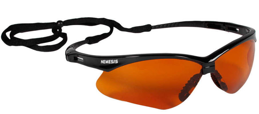 KleenGuard Nemesis Safety Spectacle - Blue Shield Copper Lens 19642