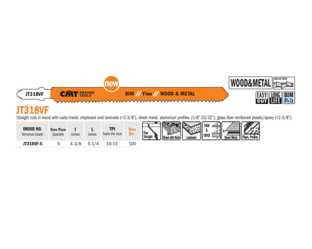 Jig Saw Blade for Wood/Metal