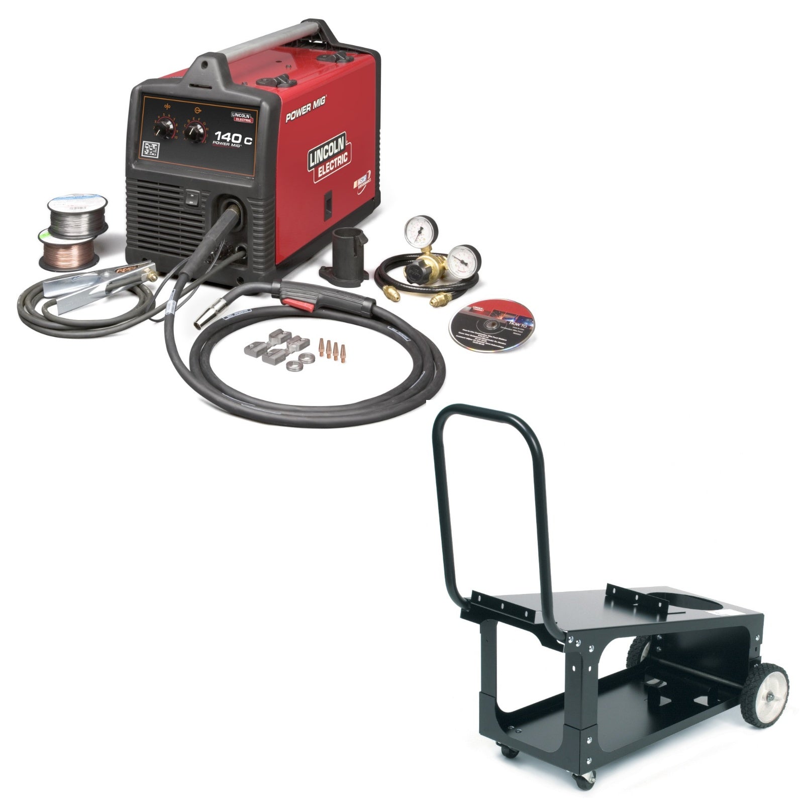 Lincoln Power MIG 140C MIG Welder with Cart (K2471-2)