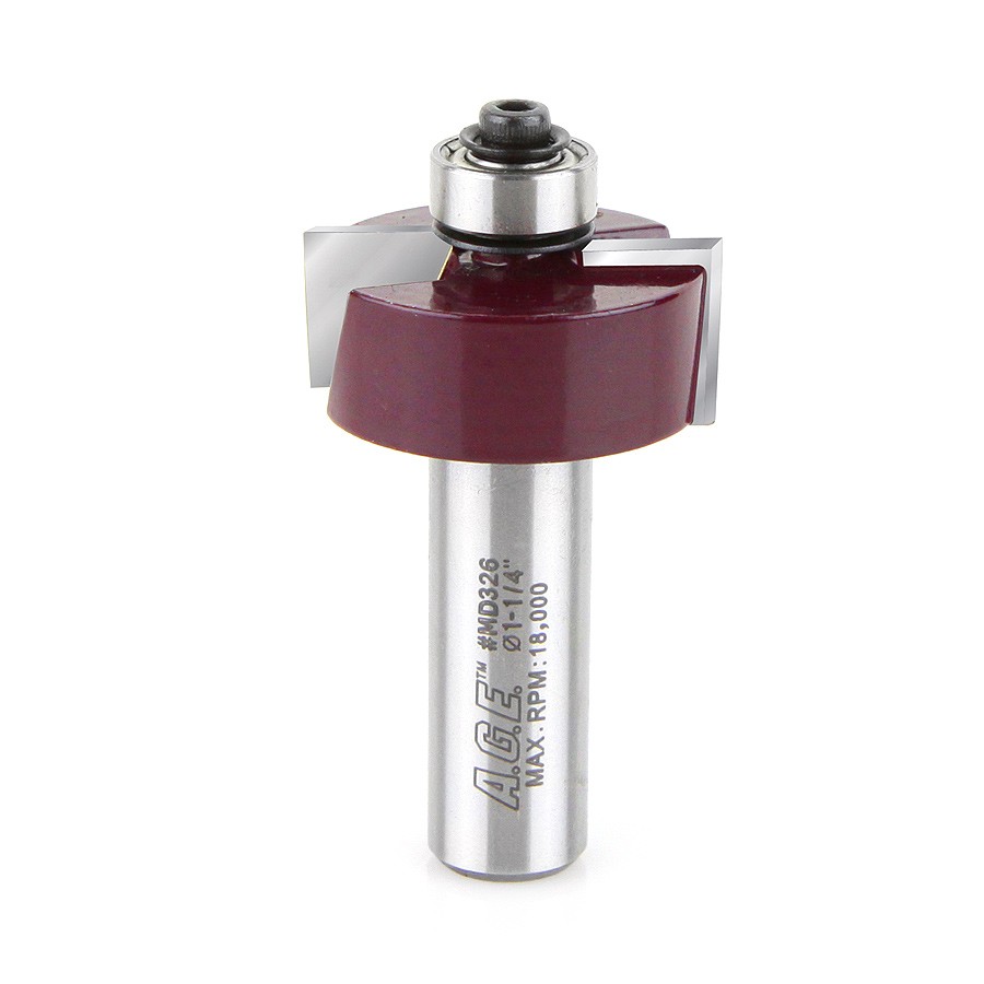AGE MD326 Rabbeting 3/8 Depth x 1-1/4 Dia x 1/2 x 1/2″ Shank
