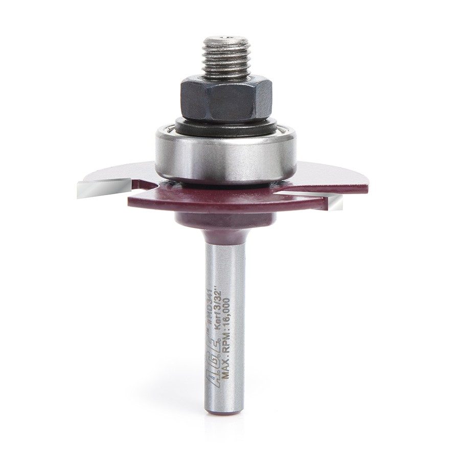 AGE MD341 Slotting Cutter Assembly 3 Wing x 1-7/8 Dia x 3/32 x 1/4″ Shank