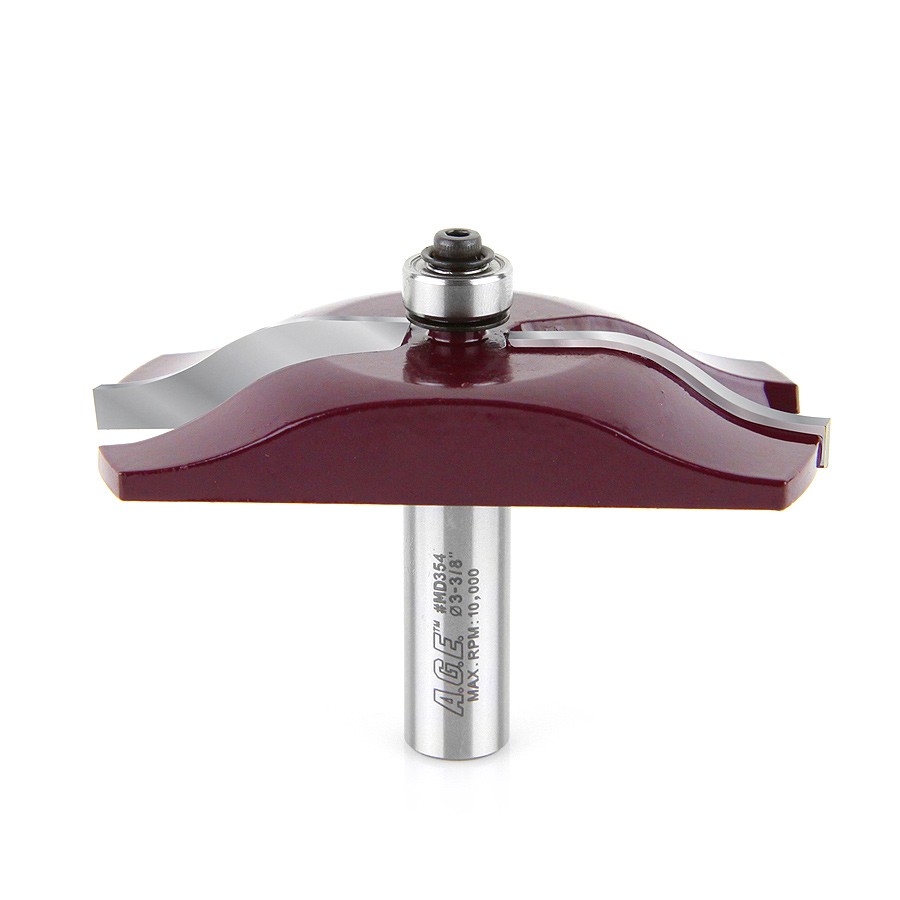 AGE MD354 Ogee Raised Panel 7/8 Radius x 3-1/2 Dia x 1/2 x 1/2″ Shank