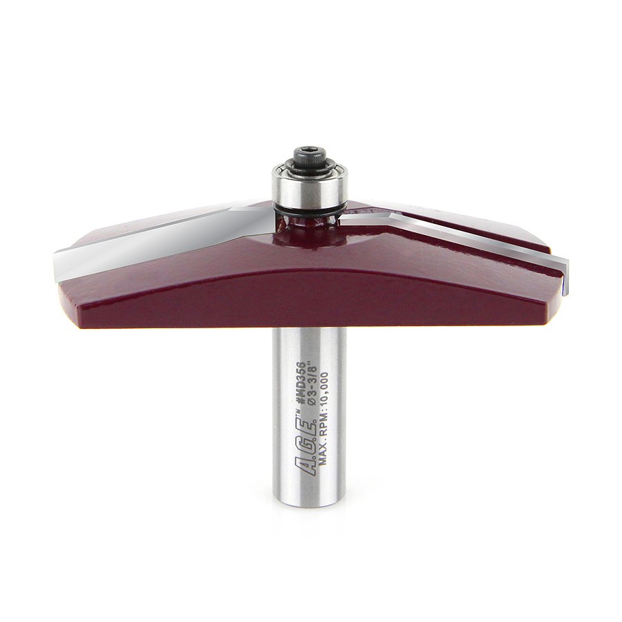 AGE MD356 Traditional Raised Panel 15 Deg x 3-1/2 Dia x 1/2 x 1/2″ Shank